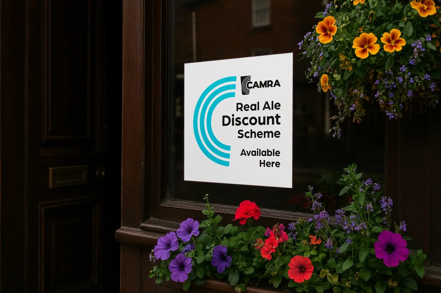 CAMRA membership card shown at a pub bar