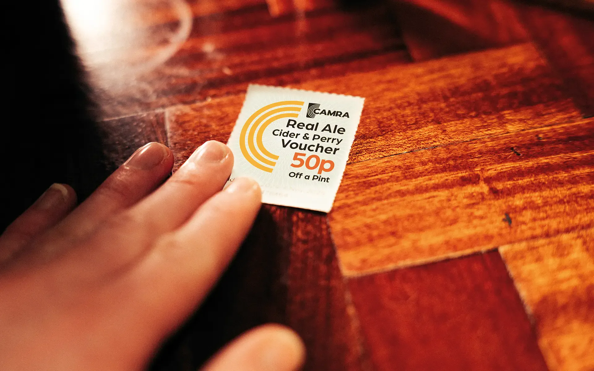 CAMRA beer voucher sheet
